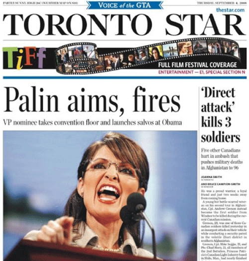 Palin Aims Headline Fail