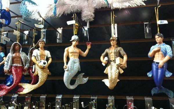 Sexy Mermen Ornaments