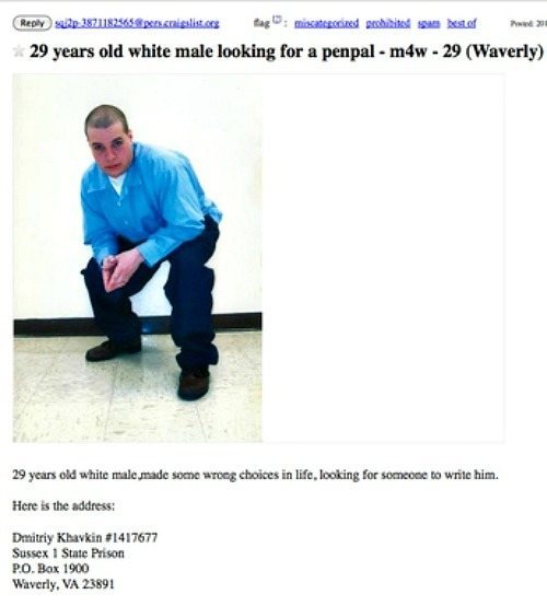 Pen Pal Craigslist Ads