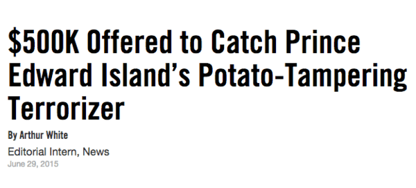 Potato Tampering