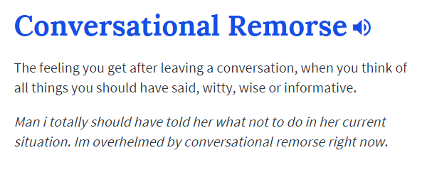 Conversational Remorse