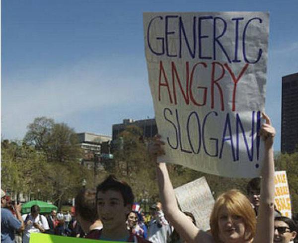 Generic Angry Slogan