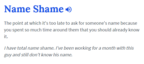 Name Shame