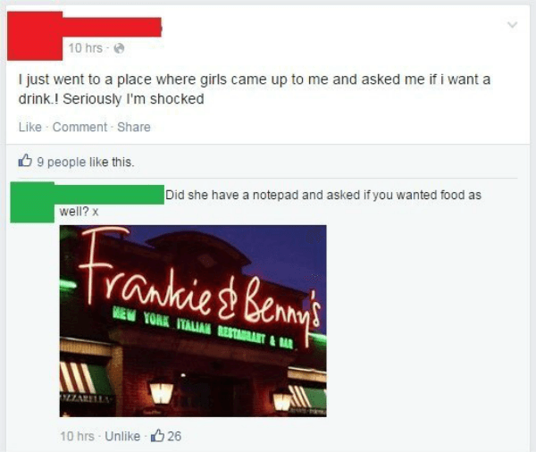 Waitress Called Out