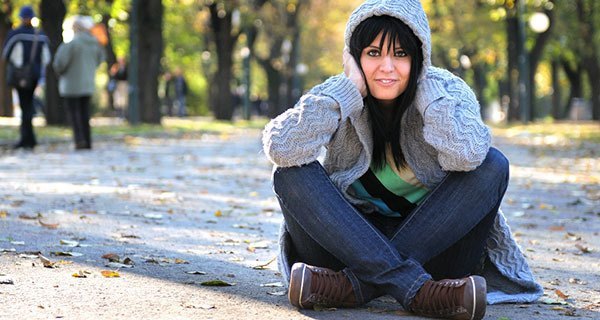 Woman In Hoodie