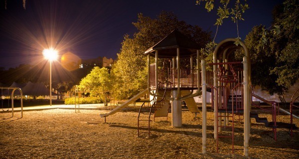 Playground At Night