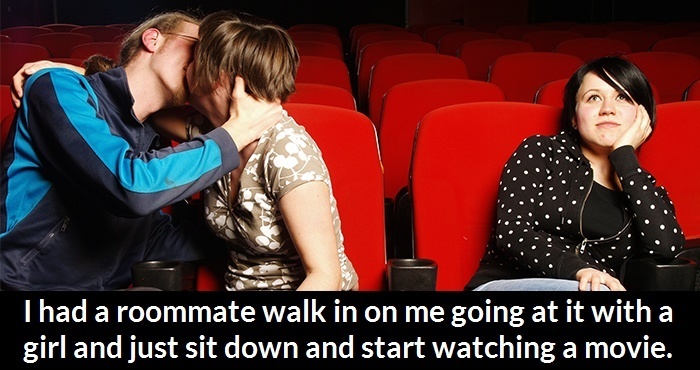 Roommate Walk In During Movie