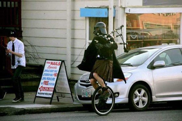 Unicycle Darth