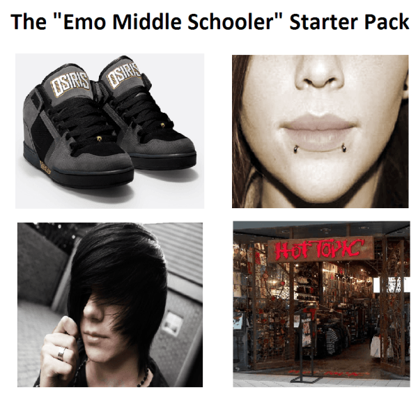 The Kid Who Turned Emo 5 Months Ago Starter Pack Heng