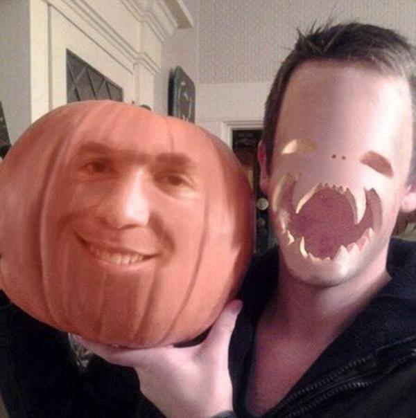 Face Swap With Pumpkin