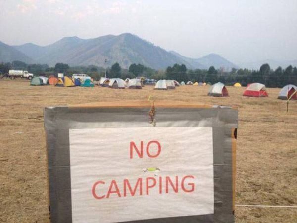 No Camping