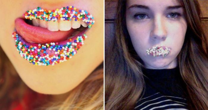 Rainbow Sprinkle Lips