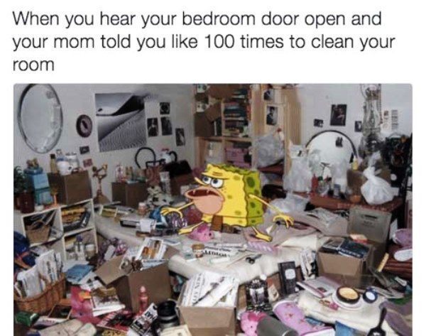 Caveman Spongebob Memes Clean Room