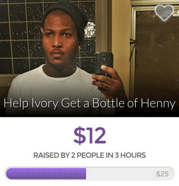 Go Fund Me Bottle Of Henny