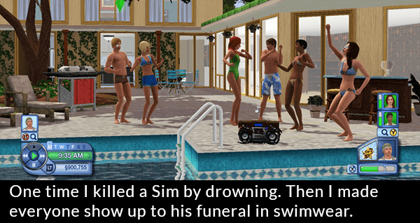 Sims Drowing