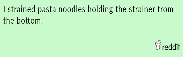 Straining Noodles