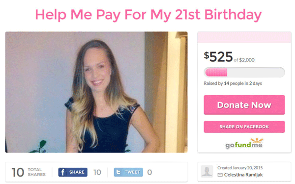 Worst Gofundme Birthday