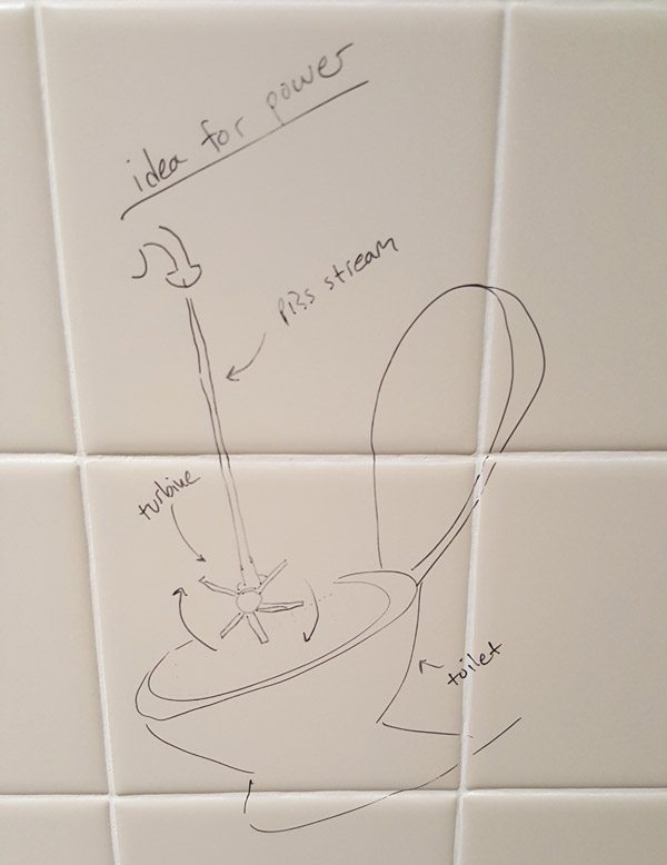 Bathroom Graffiti Genius