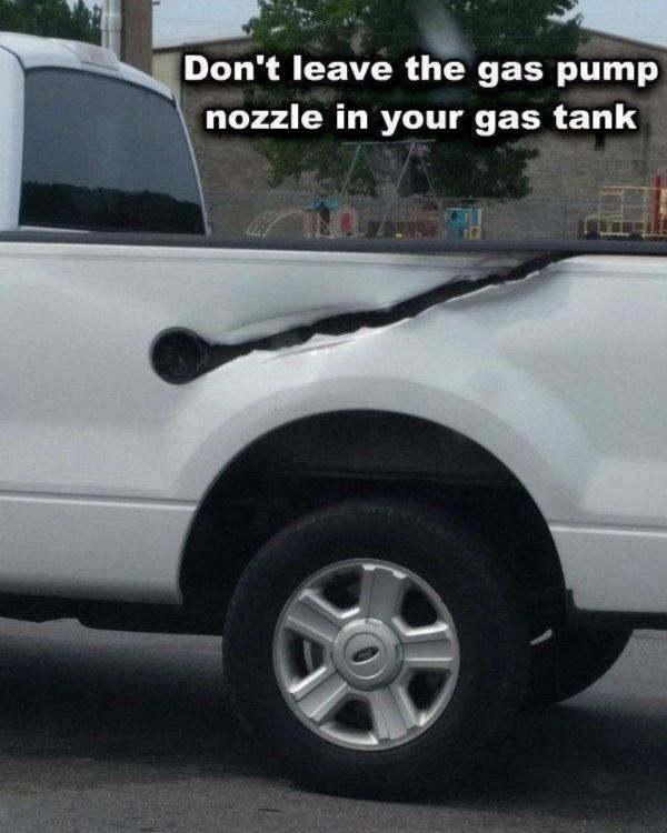Gas Nozzle Fail