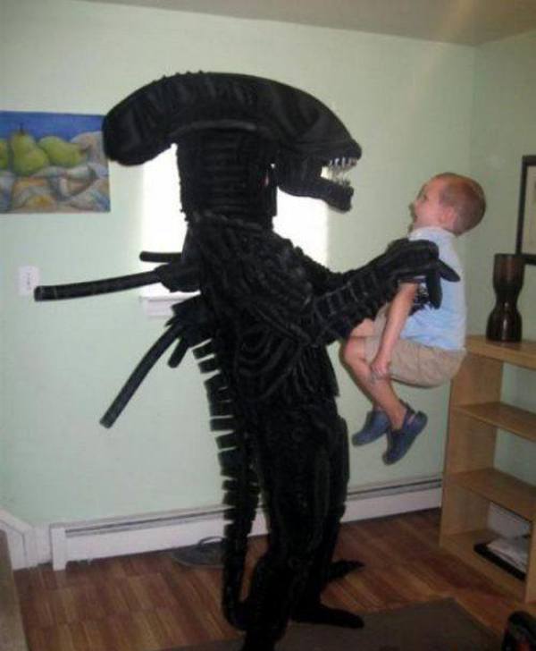 Scared Kid Alien
