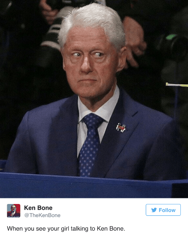 Jealous Bill Clinton