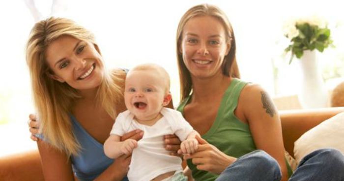 Lesbian Couple With Baby