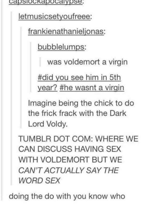 Doing Voldemort