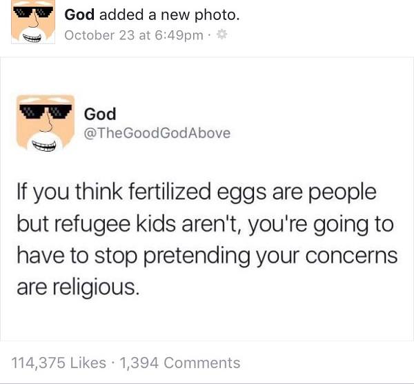 Eggs Not Refugees
