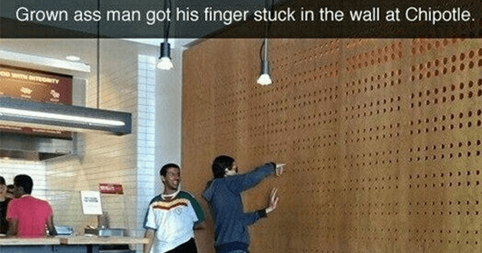 Finger In Wall