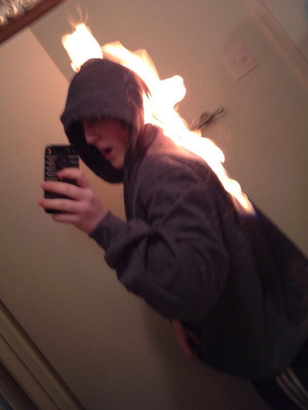 Fire Selfie