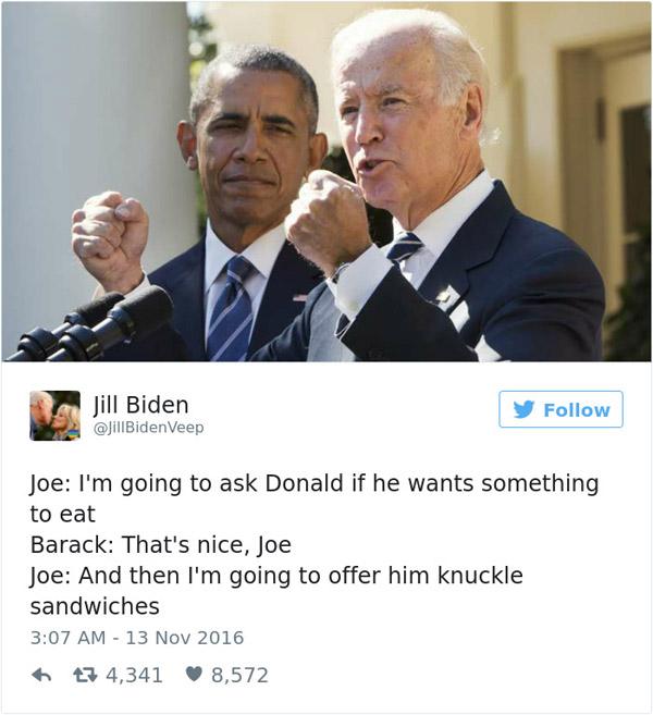 Joe Biden Knuckle Sandwiches