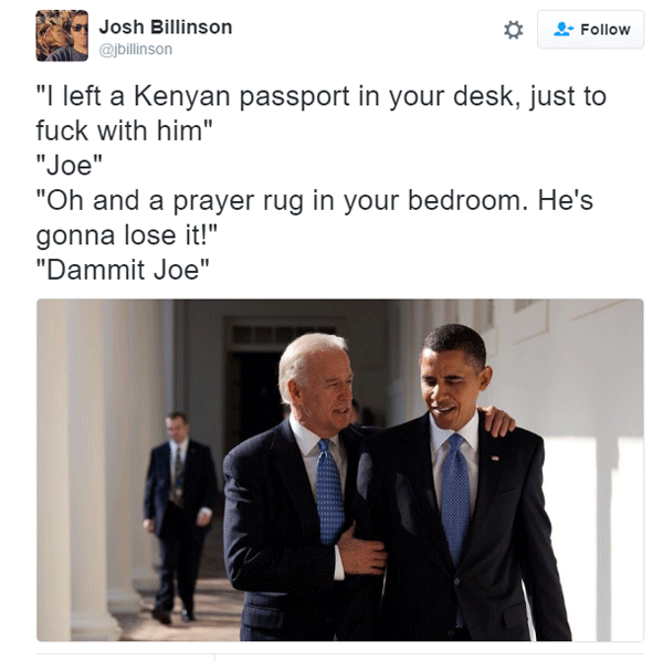 Joe Biden Passport Prank
