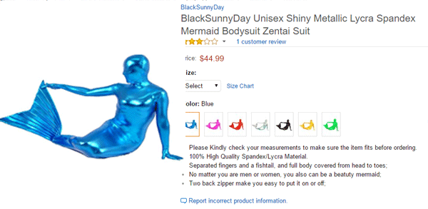 Mermaidbody Suit