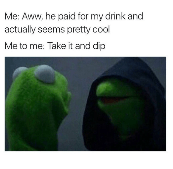 Take The Drink Evil Kermit