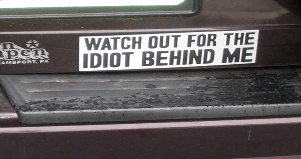 A Fair Warning Funny Bumper Stickers