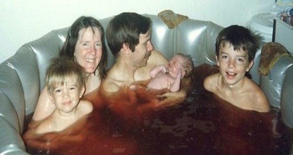 Family Bath In Coca Cola