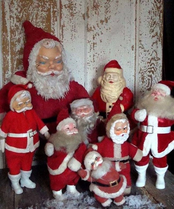 creepy santa doll