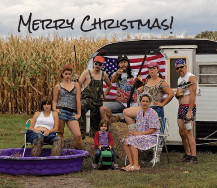 Redneck Christmas Card.