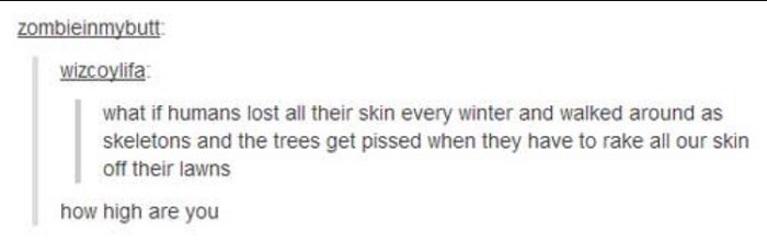 Trees Rake Our Skin