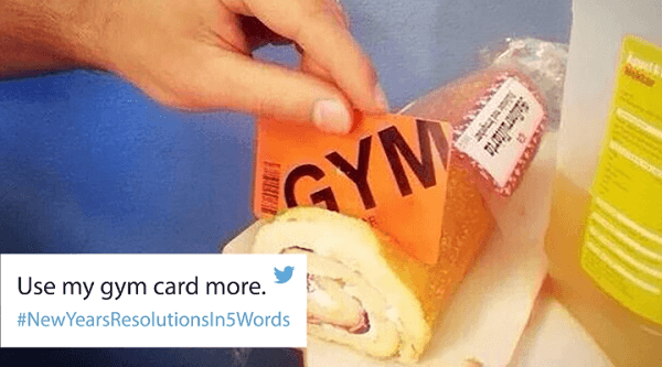 Use Gym Card Funniest New Year’s Resolutions