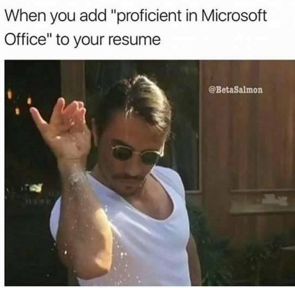 Microsoft Office Resume