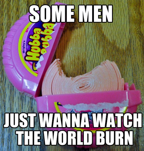 The 35 Best Some Men Just Want To Watch The World Burn Memes