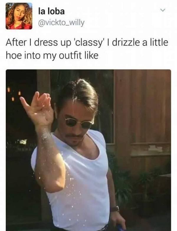 Dress Up Classy Drizzle Hoe