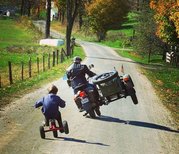 Like Father Like Son Bike Tricks