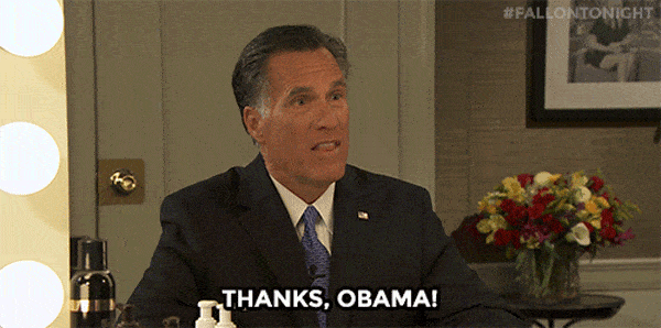 Thanks Obama Romney