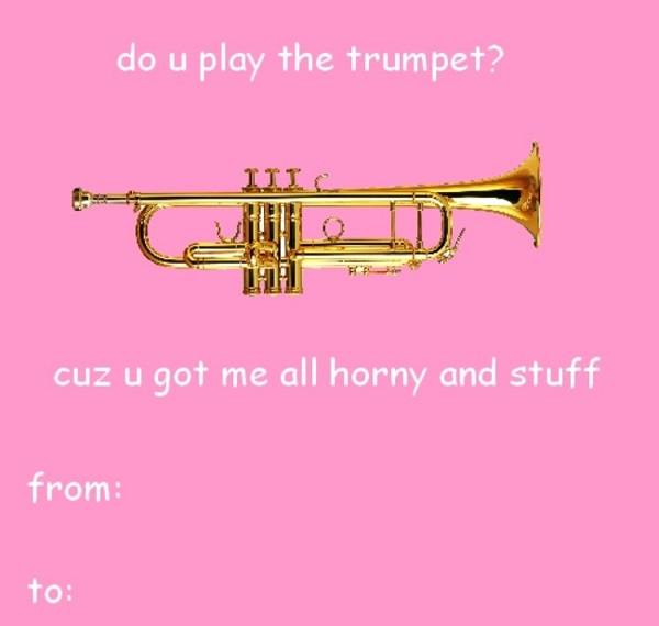 Play The Trumpet Horny
