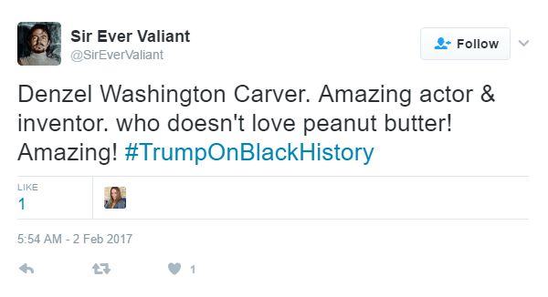Trump Denzel Washington Carver