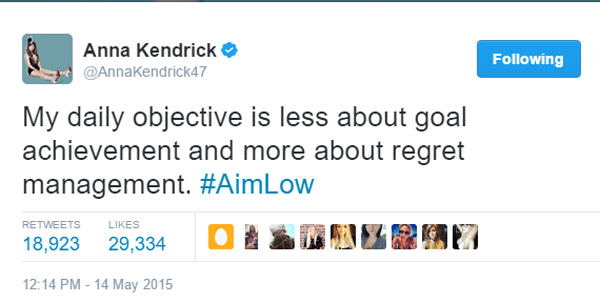Funny Anna Kendrick Tweets Regret Management