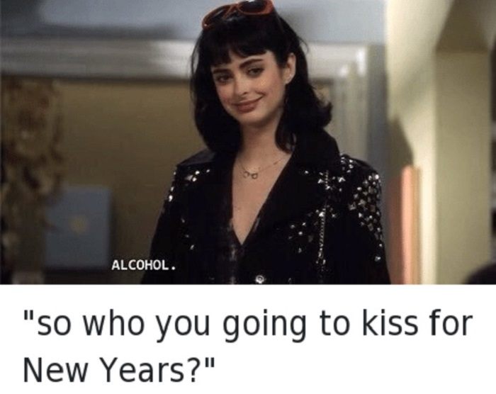 Kiss Alcohol On New Years