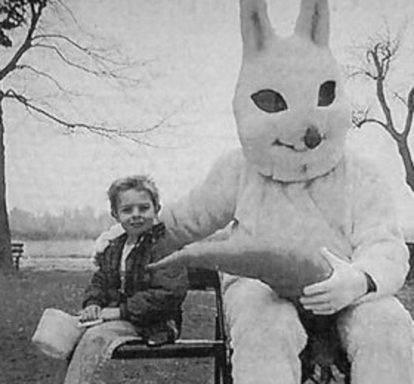 Big Carrot Creepy Easter Bunnies